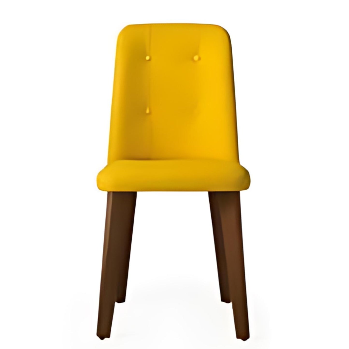 Vibrant Yellow Tufted Dining Chair: A Cheerful Addition to Any Space