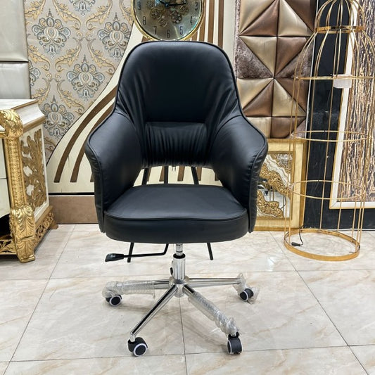 Luxurious Comfort Black Leather Office Chair