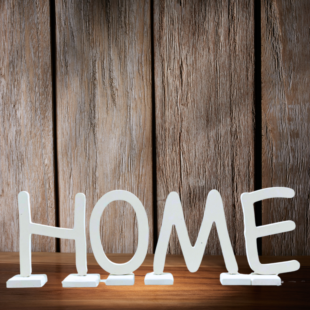 Chic Wooden Letters - Personalized Home & Office-Decorative Wooden- Alphabet Letters A  in White  - Perfect for Home decoration